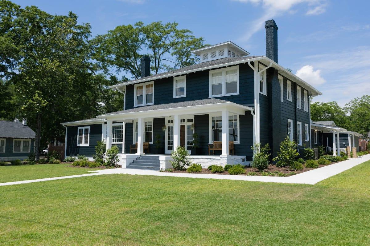 Side shot of the Mitchell House