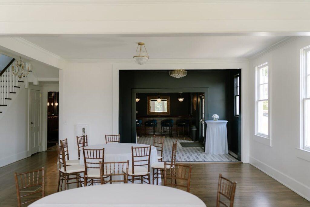 Inside dining area