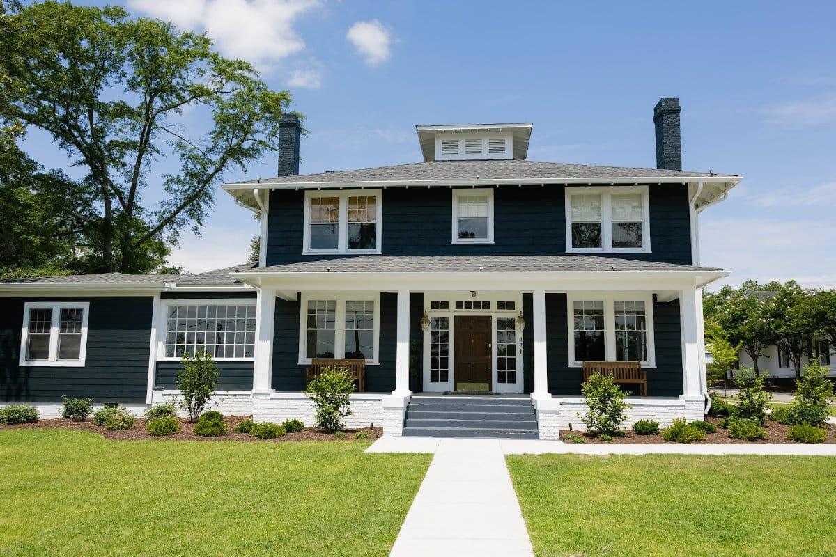 Front view of the Mitchell House